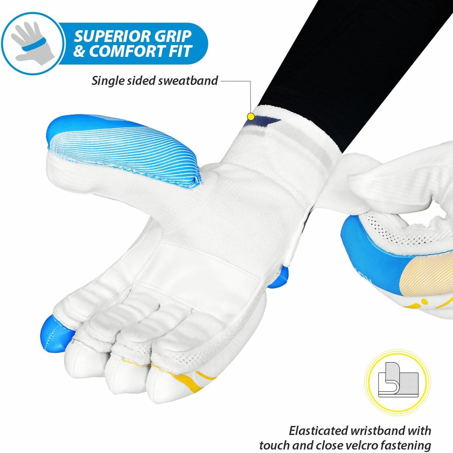 DSC Condor Ruffle Leather Cricket Batting Gloves