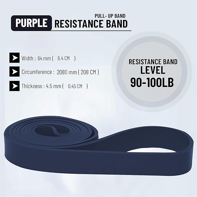 anythingbasic ab. Latex Resistance Band Exercise Band, Perfect for Mobility, Body Stretching, Powerlifting, Home Workout, Fitness Training Loop Bands for Men & Women