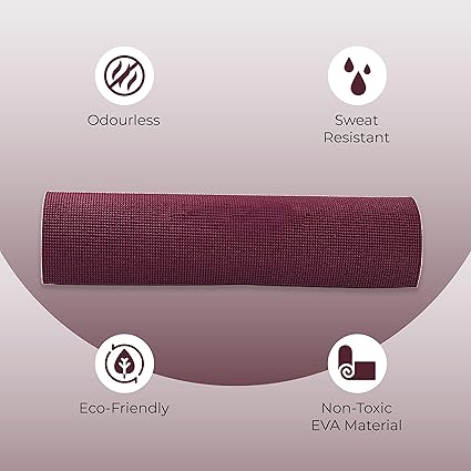 Foldable travel yoga mat with carrying strap – perfect for outdoor yoga, gym, and studio use