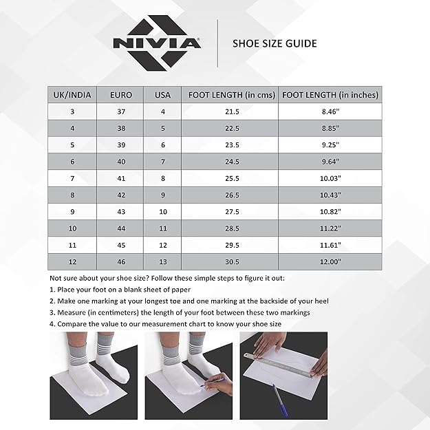 Nivia Dominator Football Shoes| Thermoplastic Polyurethane | PVC sole | Lace-Fastening | Padded Footbed
