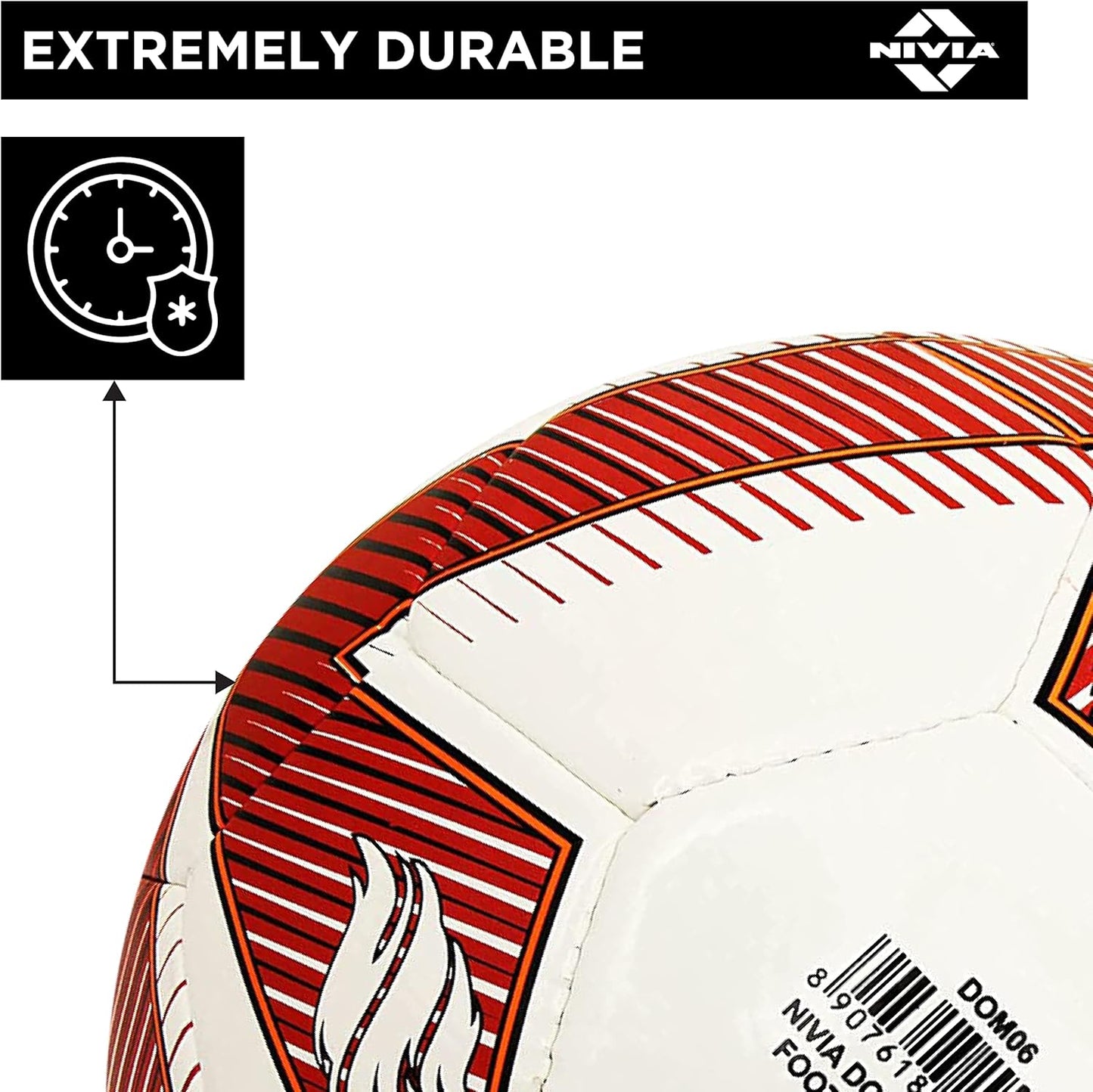 Nivia Training PU Football | Machine Stitched | 32 Panel | TPU top Layer | Soccer Ball | Butyl Bladder Core