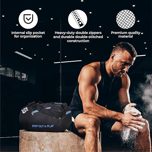 Nivia Deflate 5180BK Polyester Round Bag (Black) | 5180BK
