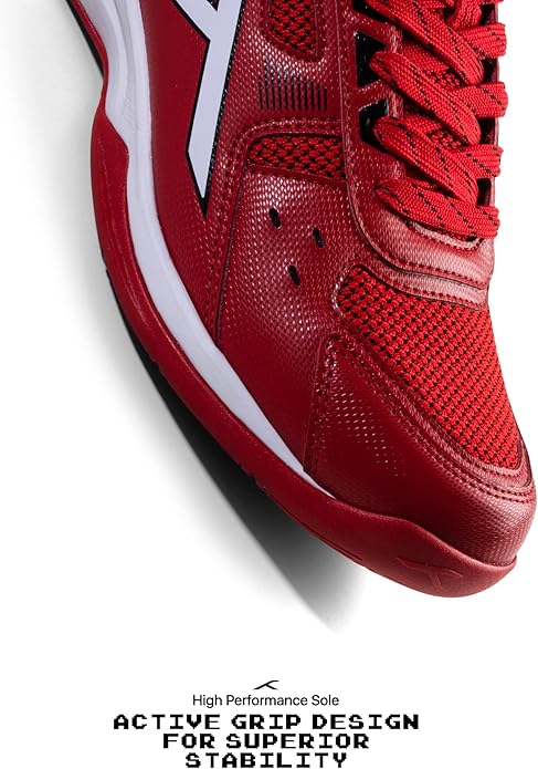 HUNDRED Raze Non-Marking Professional Badminton Shoes for Men | Suitable for Indoor Tennis/Squash/Table Tennis/Basketball & Padel