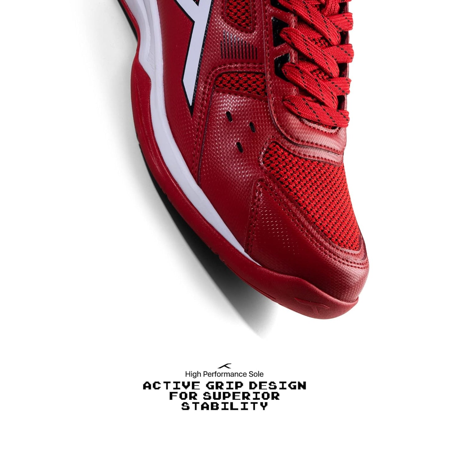 Hundred RAZE Badminton Shoe | Mens and Boys | Non-Marking Shoe | Court Shoe | For Badminton, Squash, Tennis Players | X-Cushion, Active Grip Sole, Toe Assist