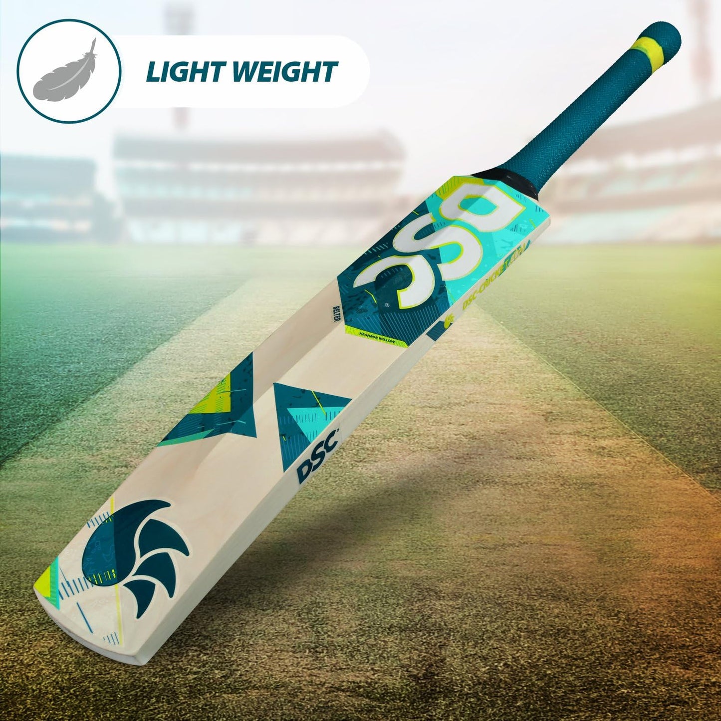 DSC Belter Wood Kashmir Willow Cricket Bat Short Handle Mens (Multicolour)