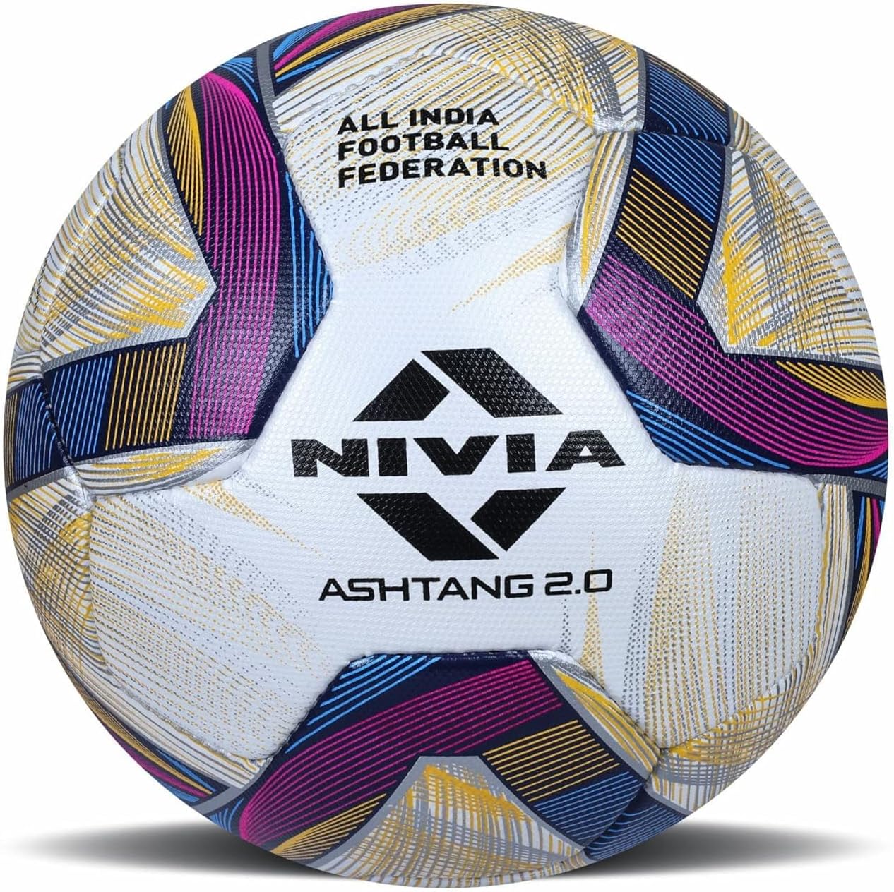 Nivia Ashtang Football, Size 5 (White/Black/Brown) | 8521