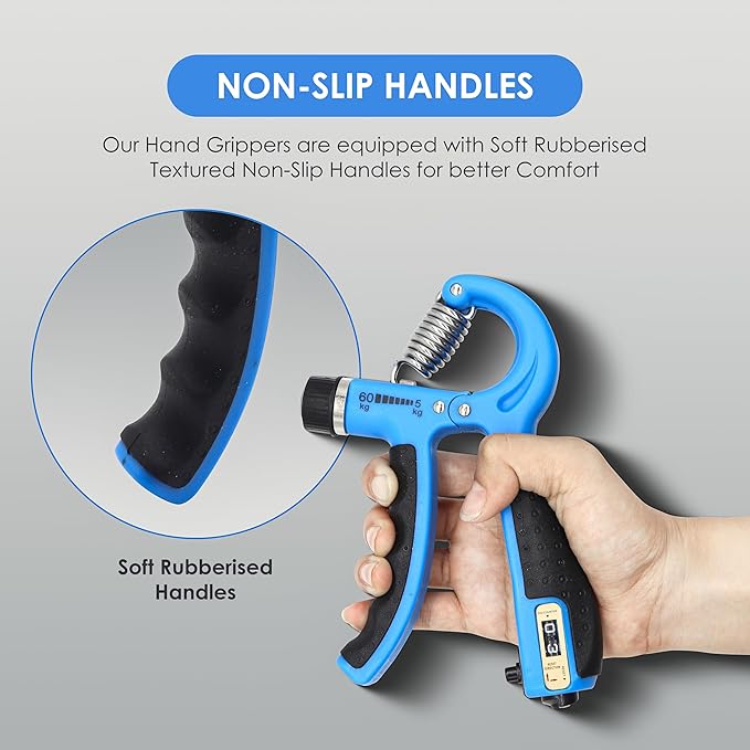 Endless EL1039 Adjustable Hand Grip Strengthener| Assorted | Exercise Equipment to Use in Home and Gym for Forearm and Finger Power Gripper Exercises