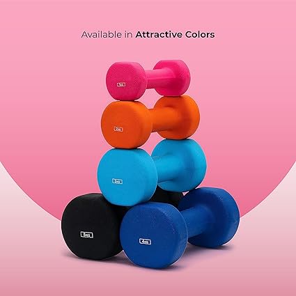Compact neoprene dumbbell for beginner to advanced strength training, body toning, and full-body workouts