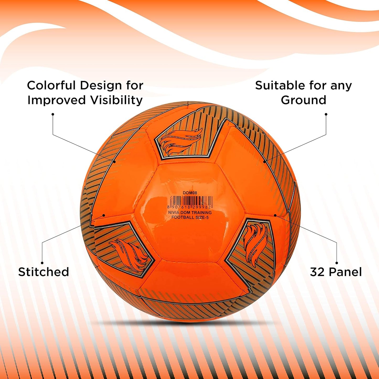 NIVIA DOM TRAINING FOOTBALL SIZE - 5 | DOM08