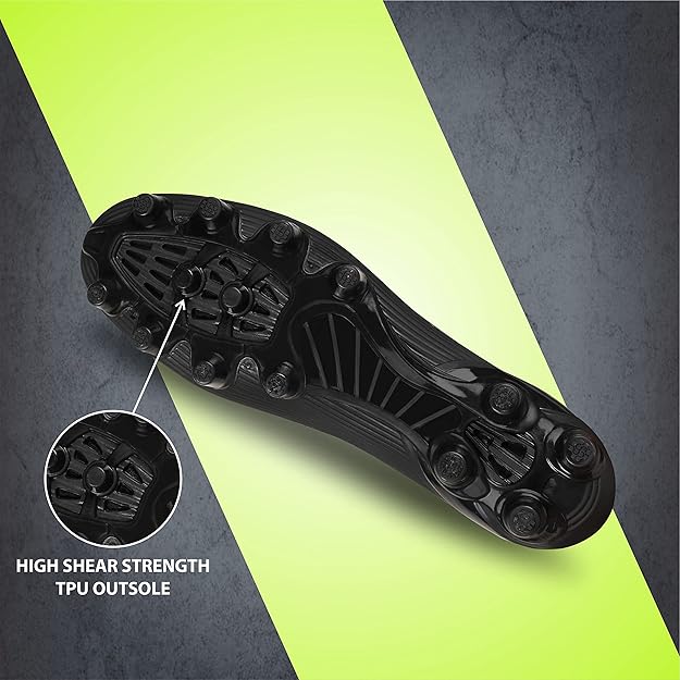Nivia Airstrike Football Studs | TPU Synthetic, Moulded Insole | Minimal Water Absorption/Water Proof