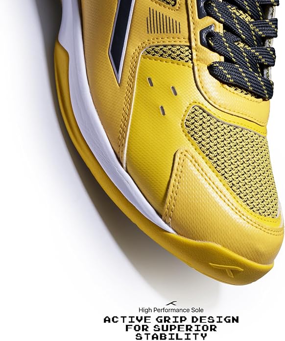 HUNDRED Raze Non-Marking Professional Badminton Shoes for Men | Suitable for Indoor Tennis/Squash/Table Tennis/Basketball & Padel