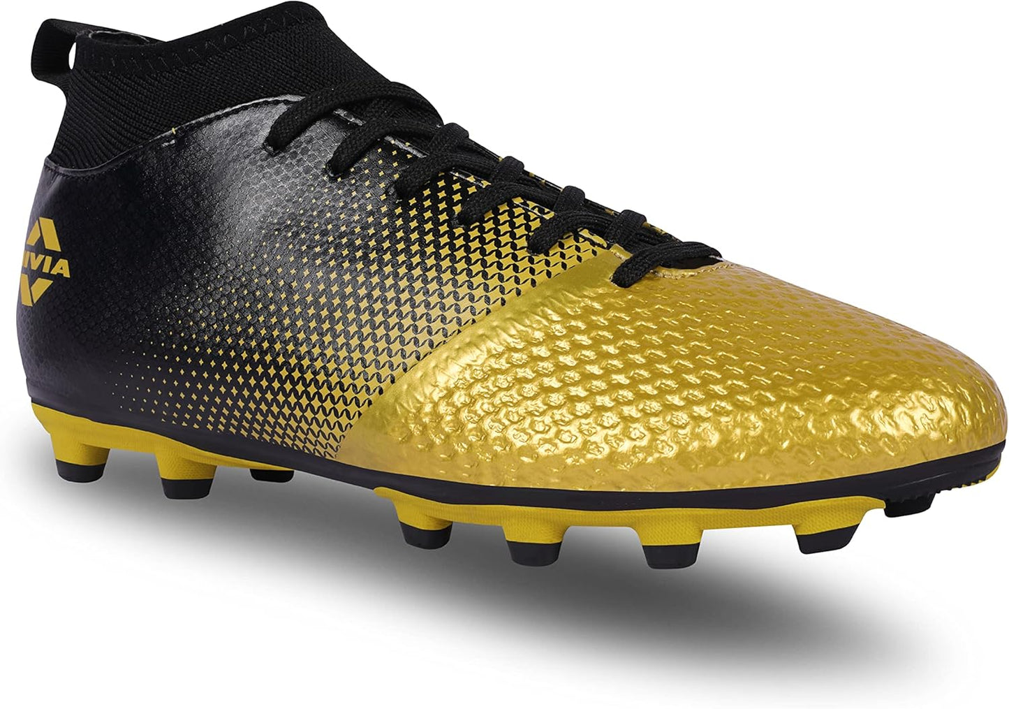 Nivia Ashtang Football Shoes | Synthetic Leather | PVC sole | Lace-Fastening | Padded Footbed