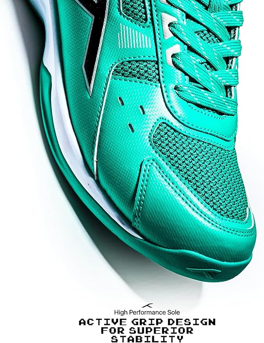 HUNDRED Raze Non-Marking Professional Badminton Shoes for Men | Suitable for Indoor Tennis/Squash/Table Tennis/Basketball & Padel