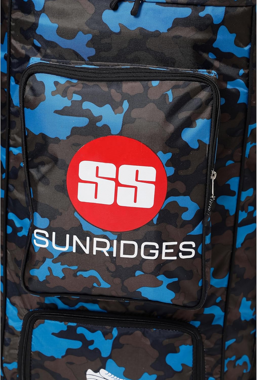 Ss Camo Duffle Cricket kit Bag | Colour: Blue | Size: Large | Light Weight with Attractive Design | Weather-Resistant | Spacious Storage | Stylish and Sporty | Shoulder Straps | Special Bat Holder