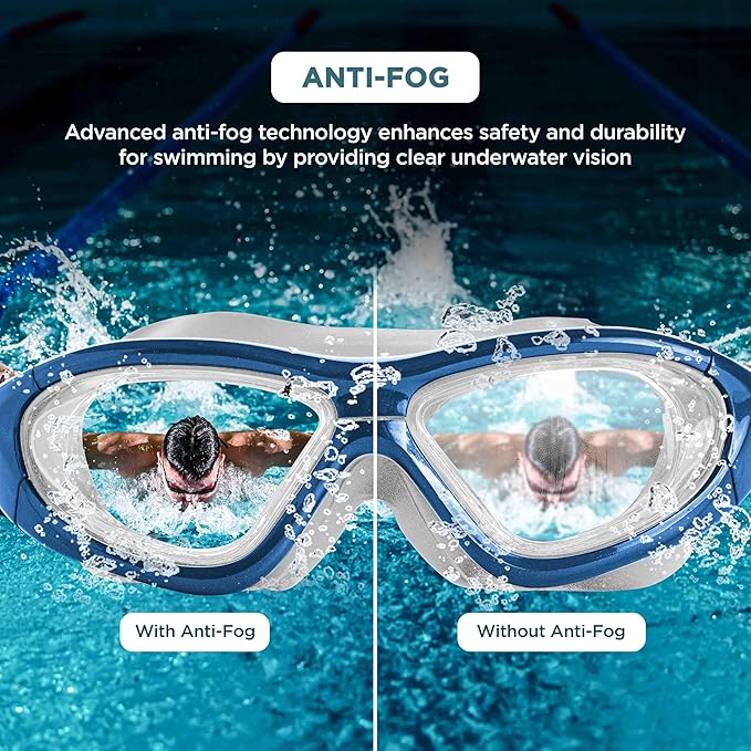 UV-protected swimming goggles with ergonomic design