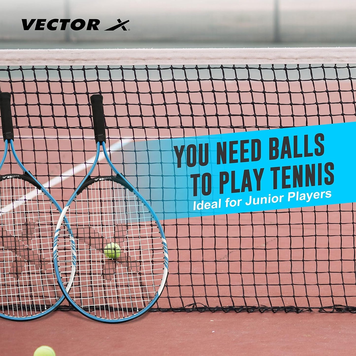 Vector X Vxt 520 25 inches with Full Cover Strung Tennis Racquet (Yellow, Black)