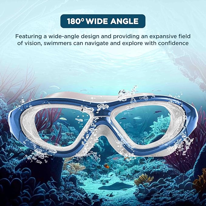 Swimming goggles with silicone gasket for water-tight fit