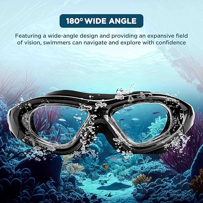 Mirrored swimming goggles for glare reduction during outdoor swimming