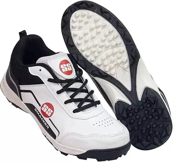 SS SMACKER Cricket Shoe | For Mens & Boys | Material: Polyurethane (PU) | lightweight | Improved Stability in the Game
