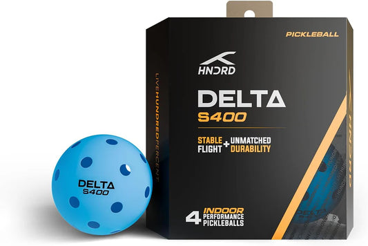 HUNDRED Delta Pro Pickleball Balls | USA Pickleball Approved | Hole Design | Tournament Ball