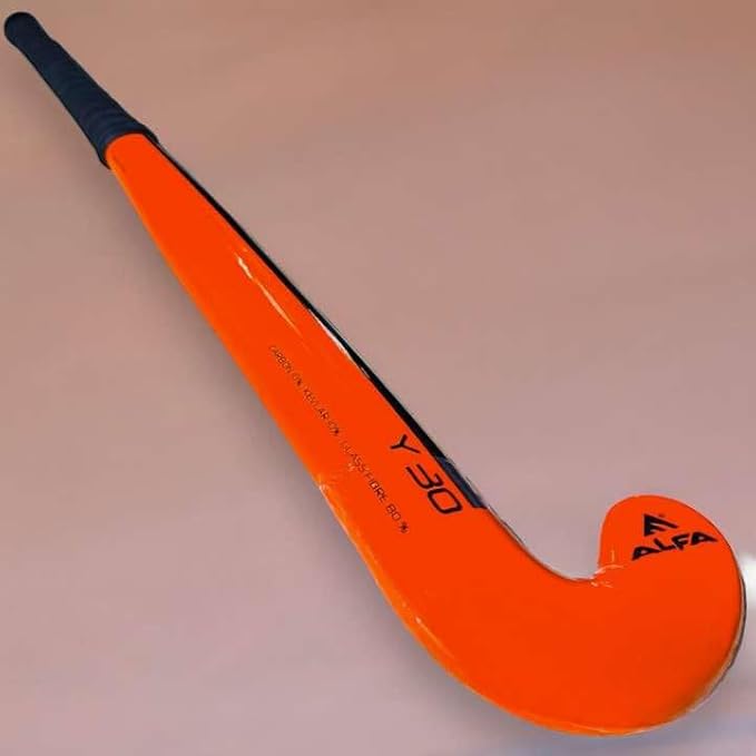 ALFA Y-30 Junior Hockey Stick | Material: 10% Carbon | Gender: Unisex | Lightweight & Flexible | Advanced Grip | High Durability | Precision Control | Speed & Agility