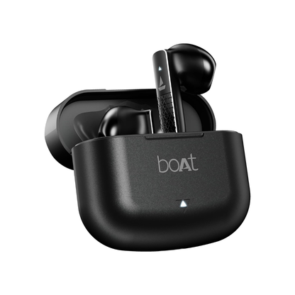 boAt Airdopes 91 Prime, 45HRS Battery, 13 mm Drivers, Metallic Finish, Low Latency,ENx Tech, Fast Charge, v5.3 Bluetooth TWS in Ear Earbuds Wireless Earphones with mic (Midnight Black)
