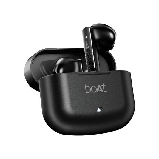 boAt Airdopes 91 Prime, 45HRS Battery, 13 mm Drivers, Metallic Finish, Low Latency,ENx Tech, Fast Charge, v5.3 Bluetooth TWS in Ear Earbuds Wireless Earphones with mic (Midnight Black)