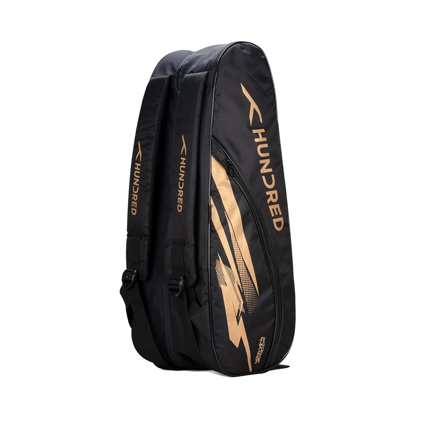 Hundred Cosmogear Badminton Kit-bag Double Zipper Bag Front Zipper Pocket | Material: Polyester | Padded Back Straps | Easy-Carry Handle