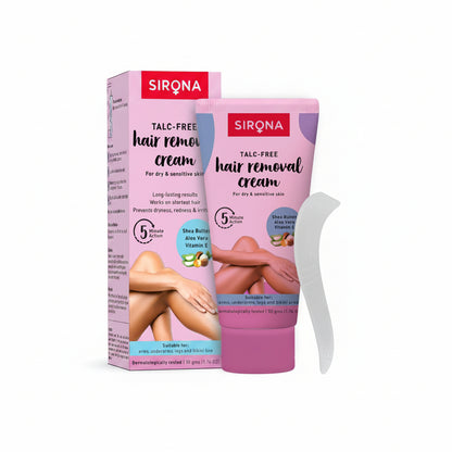 Sirona Hair Removal Cream, Sensitive Skin for Women - 1.76 Fl Oz | with Aloe Vera, Vitamin E & Shea Butter | Ideal for Bikini Line,Underarm, Legs