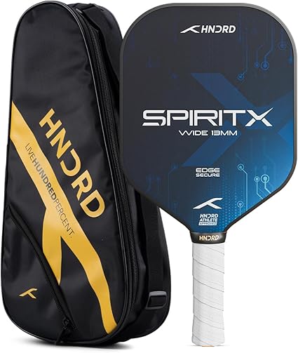 Hundred Spirit X Wide Pickleball Racket | USA Pickleball Certified | Lightweight, explosive power and speed | 13 mm Performance Core | Premium grip for controlled play