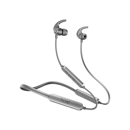 boAt Rockerz 255 Pro+, 60HRS Battery, Fast Charge, IPX7, Dual Pairing, Low Latency, Magnetic Earbuds, in Ear Bluetooth Neckband, Wireless with Mic Earphones (Cosmic Grey)