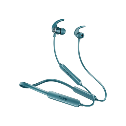 boAt Rockerz 255 Pro+, 60HRS Battery, Fast Charge, IPX7, Dual Pairing, Low Latency, Magnetic Earbuds, in Ear Bluetooth Neckband, Wireless with Mic Earphones (Teal Green)