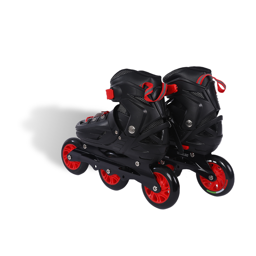 Endless EL1033 Inline Adjustable Skates for 6 to 12 Years | Aluminium Chassis and 100 mm PU Three Wheels | With ABEC 9 Bearings | Indoor and Outdoor