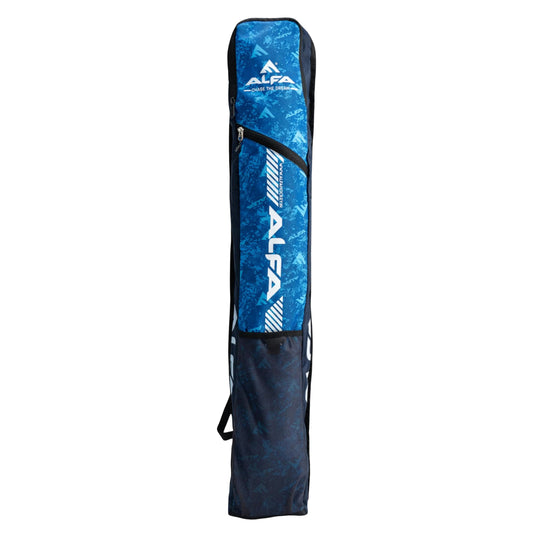ALFA Storm Hockey Bag for Two Sticks | Material :Polyester | Lightweight & Durable | Spacious Main Compartment | Zipper Pocket for Accessories | Jali Pocket for Organization | Comfortable Shoulder Pad
