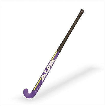 ALFA Y-30 Junior Hockey Stick | Material: 10% Carbon | Gender: Unisex | Lightweight & Flexible | Advanced Grip | High Durability | Precision Control | Speed & Agility