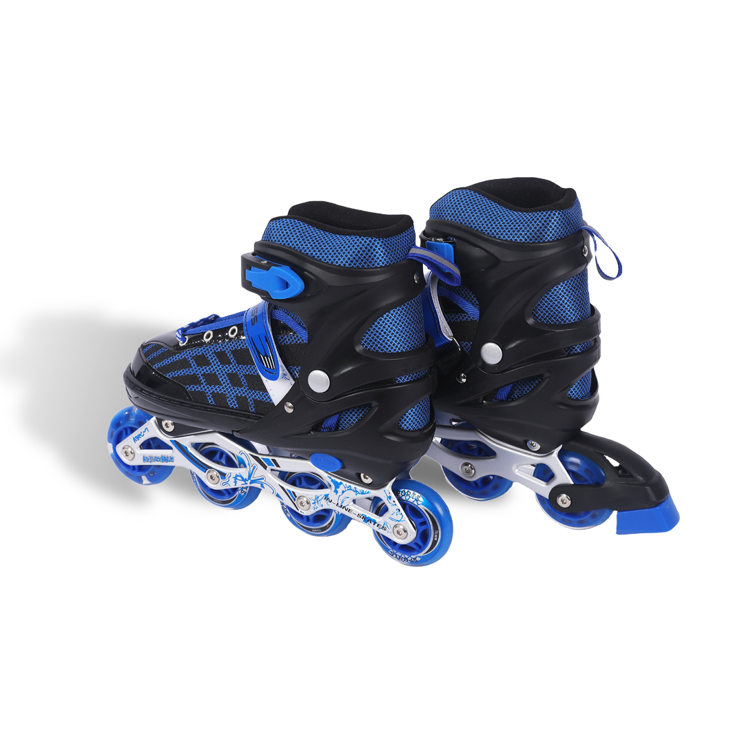 Endless EL1025 Inline Adjustable Skates | Aluminium Chassis and 70 mm PU Wheels | Front Wheel Flash, ABEC 7 Bearings | In-Outdoor