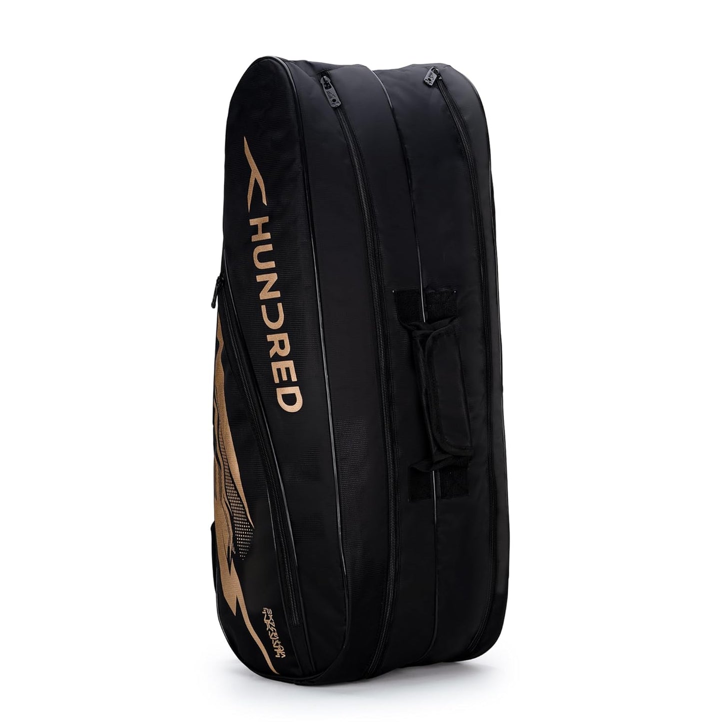 Hundred Cosmogear Badminton Kit-bag Double Zipper Bag Front Zipper Pocket | Material: Polyester | Padded Back Straps | Easy-Carry Handle