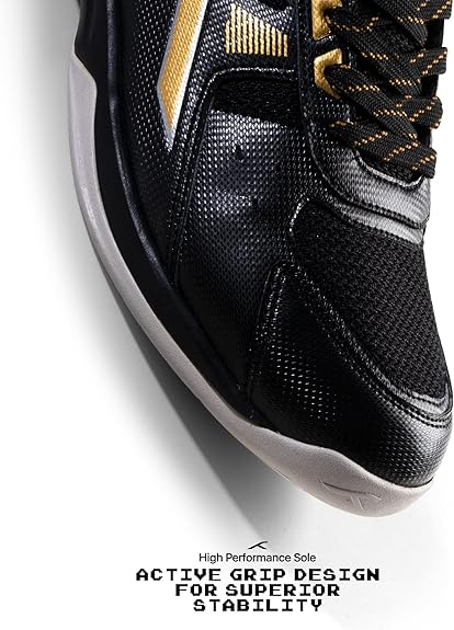 HUNDRED Raze Non-Marking Professional Badminton Shoes for Men | Suitable for Indoor Tennis/Squash/Table Tennis/Basketball & Padel