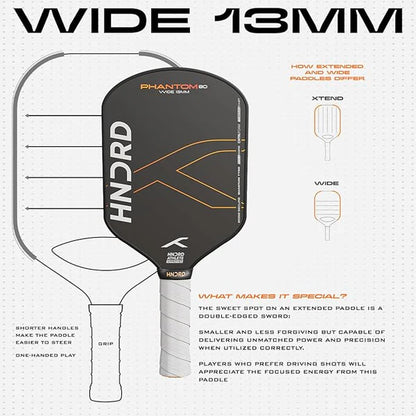 Hundred Phantom 20 Pickleball Racket | | Includes Free Bag