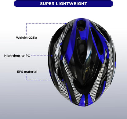Endless EL1051 Cycle and Skates Helmet with Adjustable Strap | With Inside Cushioning Padding for Comfort | For Adults, Women and Men
