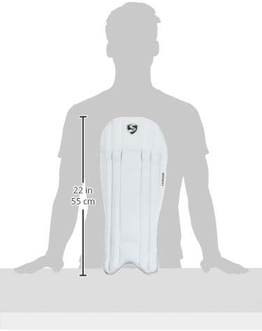 SG League Wicket Keeping Leg Guards | Leg Protection for Cricket | Cricket Safety Gear | Accessories | Cricket Pads | Batting Leg Armor