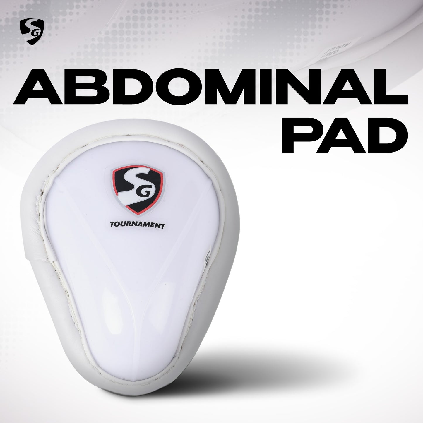 SG Cricket Premium Abdominal Pads, Men's Size