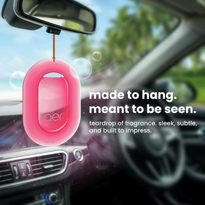Godrej aer O – Hanging Car Air Freshener | Car Accessories | Rose Blossom (7.5g)