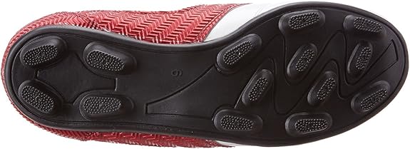 Vector X Armour Football Shoes | White & Maroon | Size: EU 44, UK 10, US 11 | Material: PVC & Faux Leather | For Boys and Men | Optimal Traction | Durable Build and Comfortable | Slip Resistant