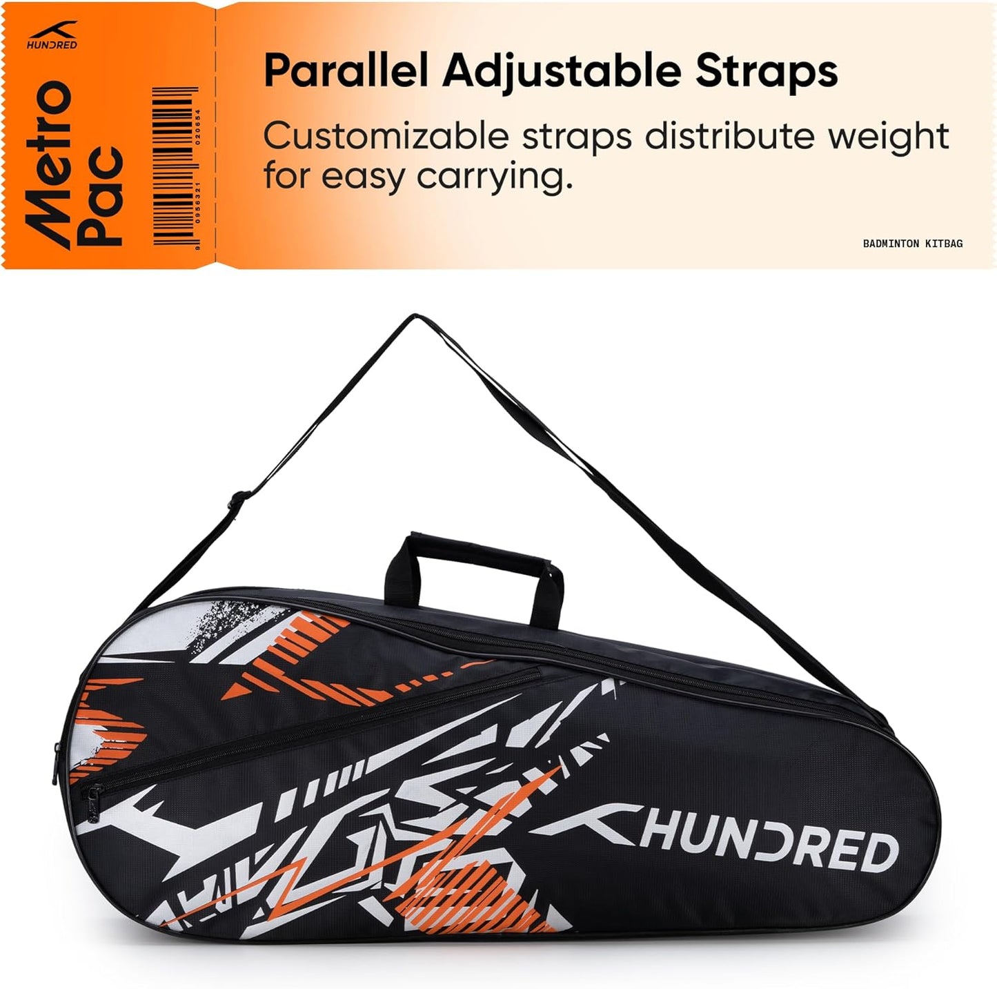 HUNDRED Metro Pack Badminton Kit-Bag (Size L)