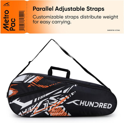 HUNDRED Metro Pack Badminton Kit-Bag (Size L)