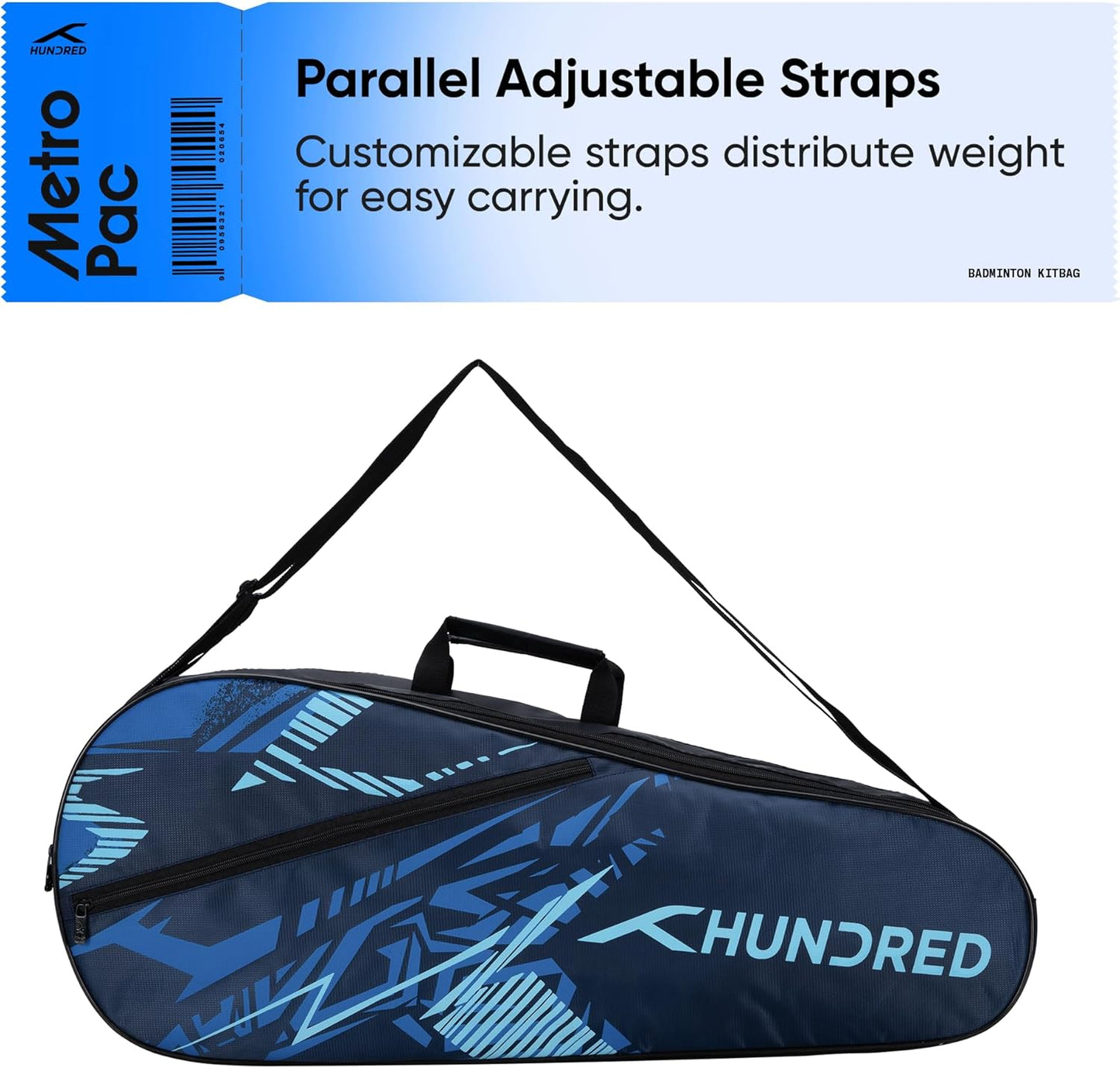 HUNDRED Metro Pack Badminton Kit-Bag (Size L)