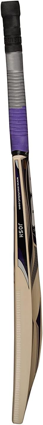 SS Sunridges Josh Cricket Bat For Mens and Boys (Beige, Size -5) | Material: Kashmir Willow | Lightweight | Free Cover | Ready to play | For Intermediate Player | Ideal For Leather Ball