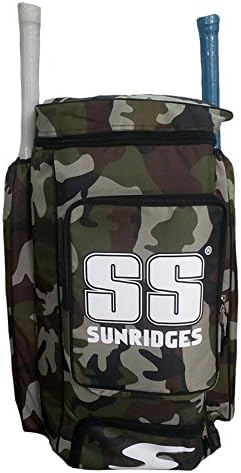 SS Camo Duffle Cricket Kit Bag | Size: Large | Light Weight with Attractive Design | Weather-Resistant | Spacious Storage | Comfort | Stylish and Sporty | Shoulder Straps