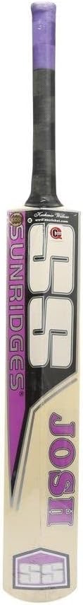 SS Sunridges Josh Cricket Bat For Mens and Boys (Beige, Size -5) | Material: Kashmir Willow | Lightweight | Free Cover | Ready to play | For Intermediate Player | Ideal For Leather Ball